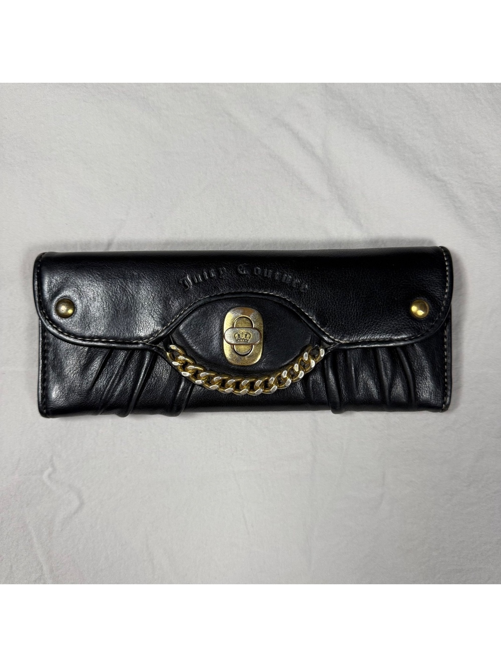 Vintage Juicy Couture Mad Money Wallet Clutch Black